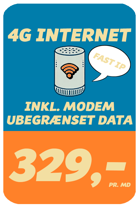 4G abonnement | Fast IP |Modem